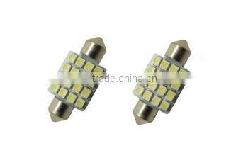 2x White 16-SMD 1.50" 36mm 6418 C5W LED Bulbs For Car License Plate Light OYXL