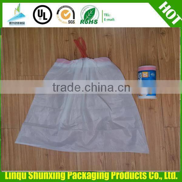 rubbish bag / colored drawstring trash garbage bags on roll