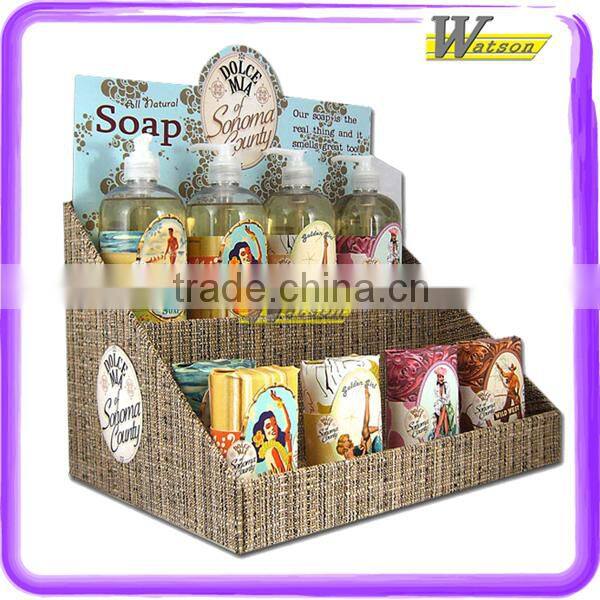 Environmental Cardboard Corrugated Desk Display Box For Beer Glass