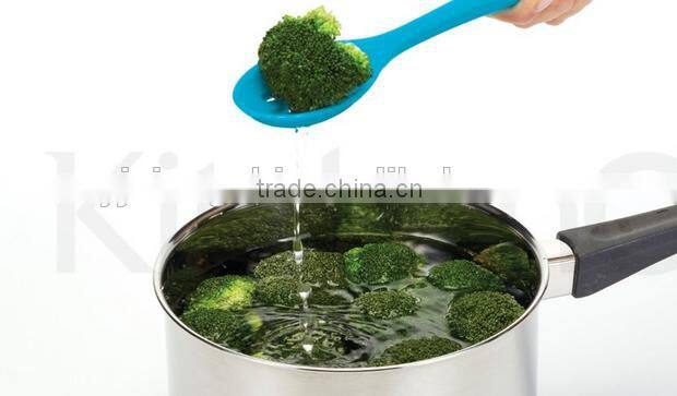 Hot Sale Colorful Food Grade Heat-Resistant Silicone slotted spoon Cooking Utensils