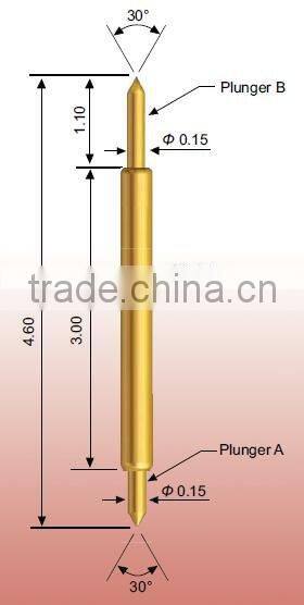 Coaxial high frequency pogo pin, spring probe connector P11 seriers