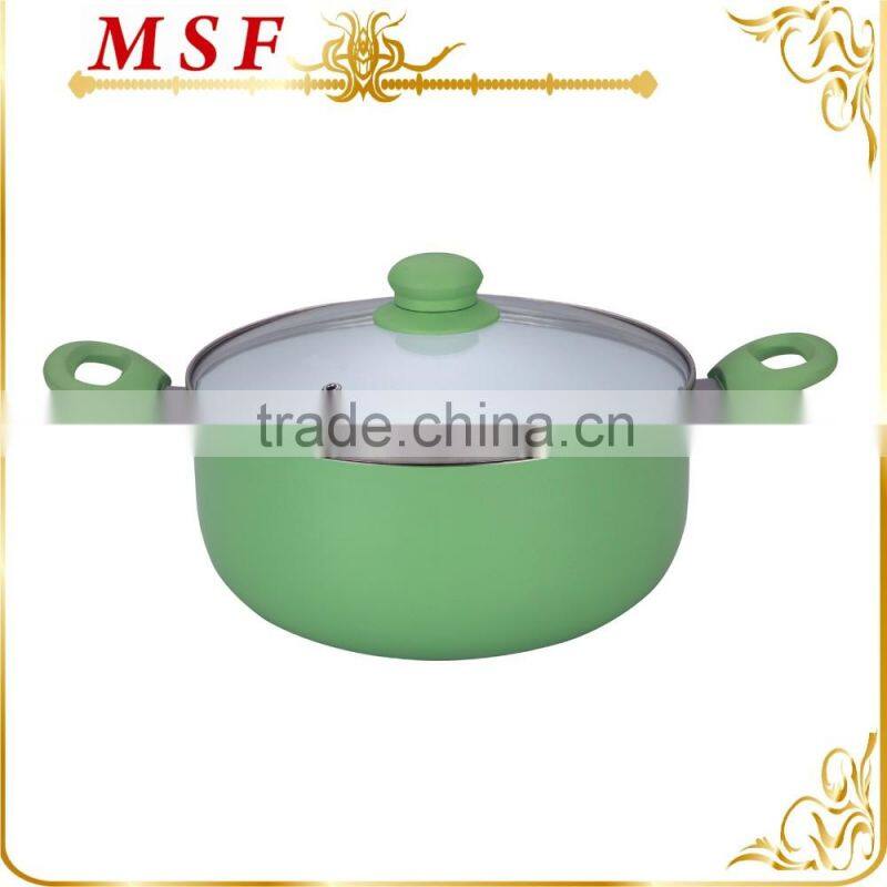 MSF-6266-casserole Various sizes 18-30cm pressing aluminum casserole induction bottom induction cookware