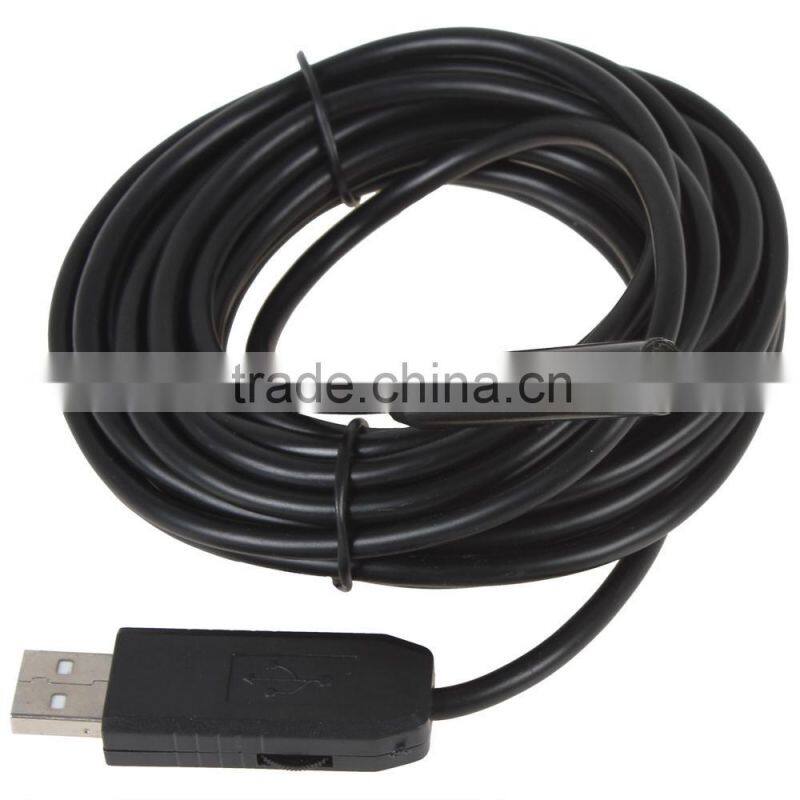 20M Cable Length Inspection Camera IP66 Waterproof 10mm Lens Mini USB Endoscope Camera Borescope Tube Snake Scope 4 LEDs