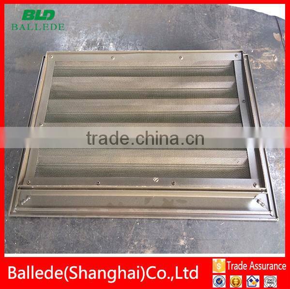 waterproof exterior louver in wall