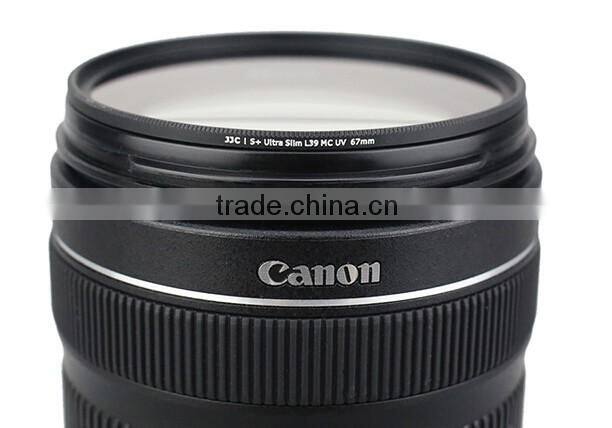 Schott Optical Glass Filter JJC S+ L39 Ultra Slim Multi-Coated UV Filter 38 Layer 99.5% Light transmission 9HD