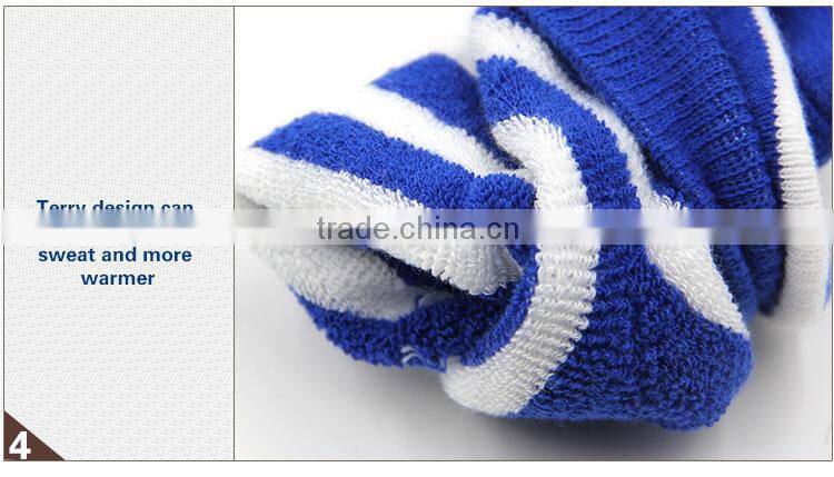 Strip Pattern Fresh Young Boy and Young Girl Sport socks