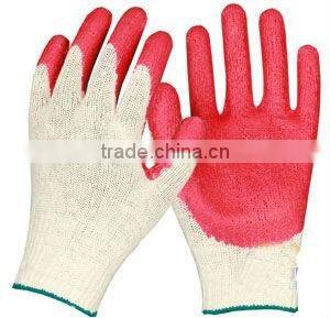 Rubber latex nitrile coated safety glove for workers