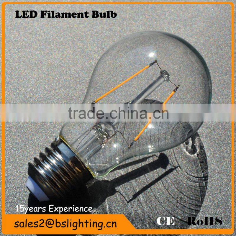 Hot Sales 110V-240V E27 E26 B22 glass led bulb a19