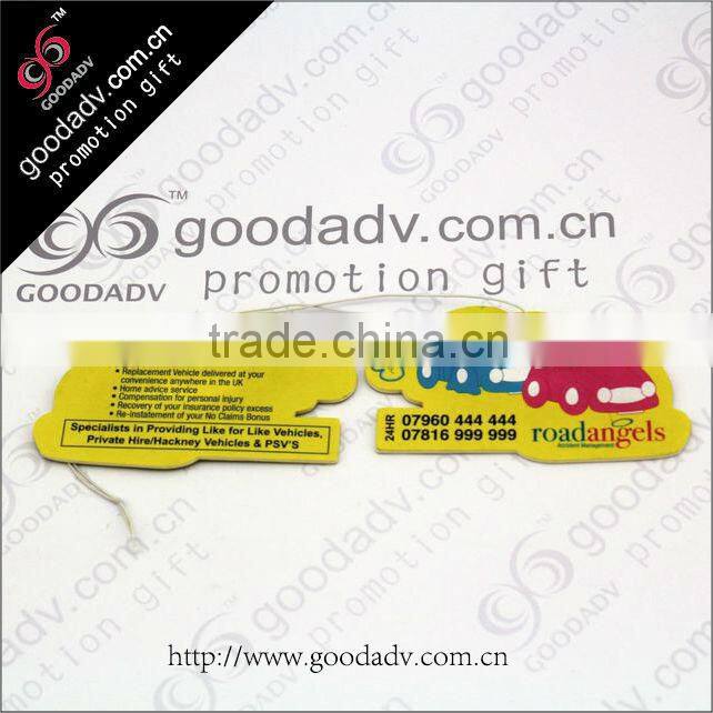 Hanging scent paper card cartoon car shape paper car air freshener