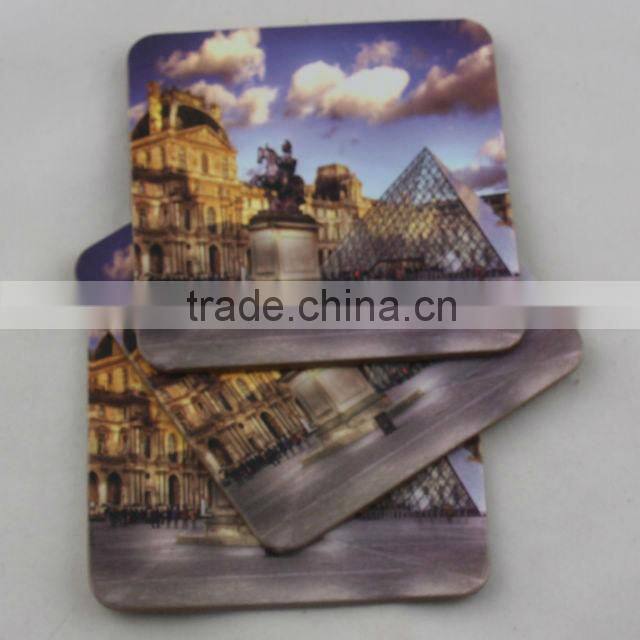 2016 new products promotional MDF blank sublimation wood beer coasters