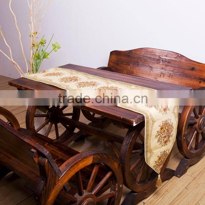 PLUS Top Rating Cheap Yellow Printed Cotton Table Runner