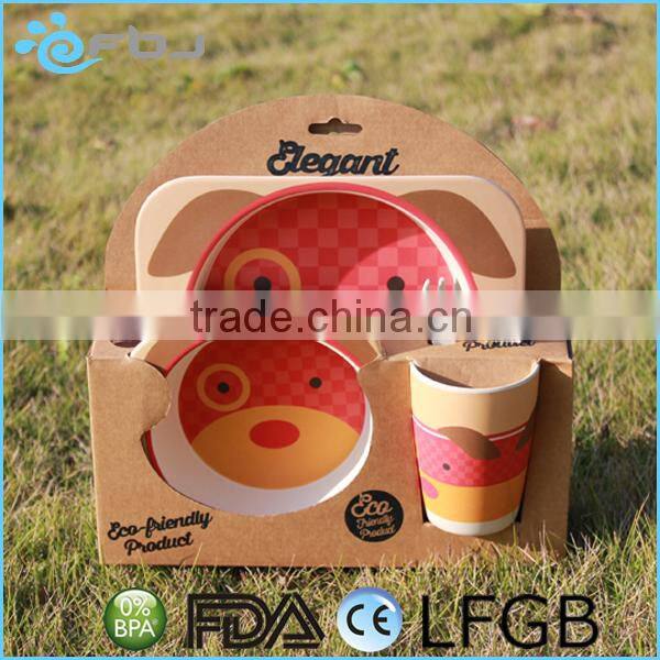 Biodegradable Eco-Friendly BamBoo Kids Dinner Set /