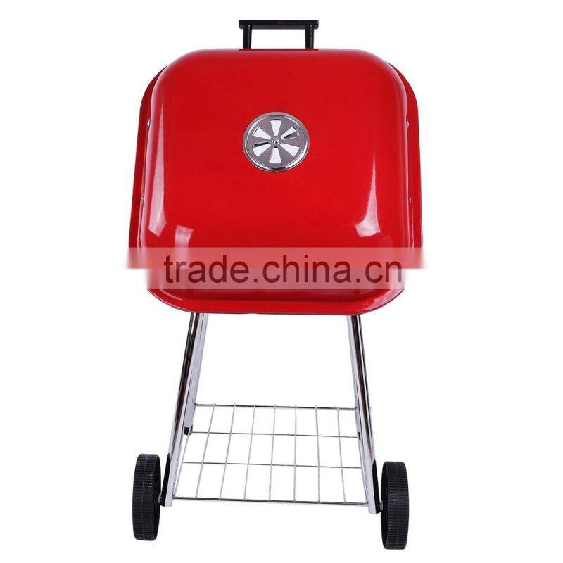 Attractive portable balcony bbq grill with wheel