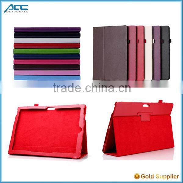 Alibaba Factory High Quality PU Leather Stand Protective Cover Case For Microsoft Surface Pro 3