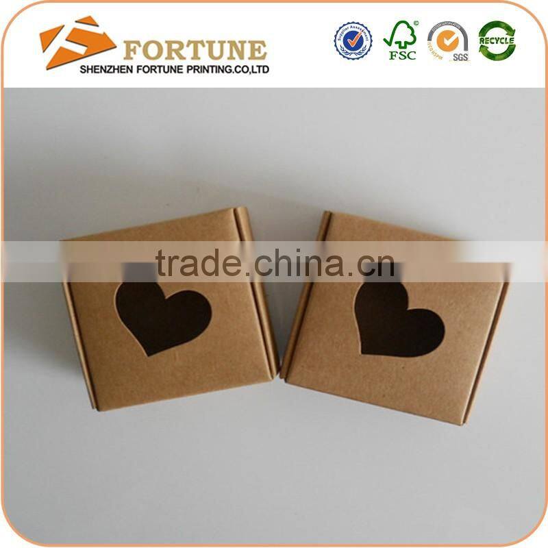 Factory Price Gift Box Kraft Paper Packaging Box With Clear Window