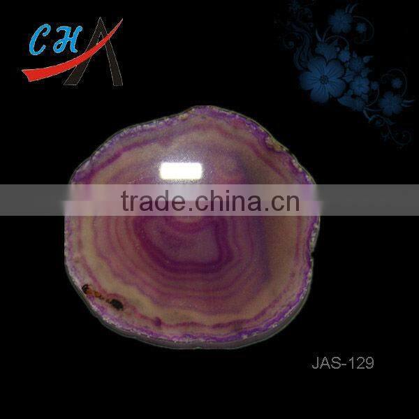 dyed purple agate slices for wholesale