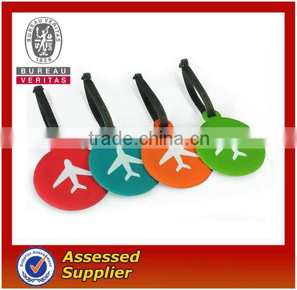 fanny embossed 2D soft PVC travel luggage tag