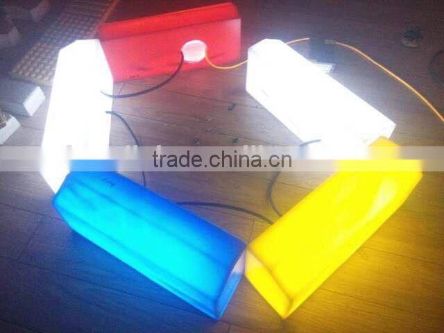 Colors LED light curbs for road side pavement