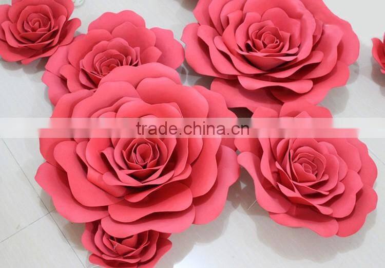 Elegant wedding decoration hanging paper rose flower