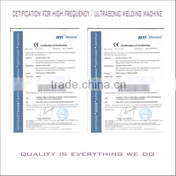 High Frequency soft crease PVC PET box making machine