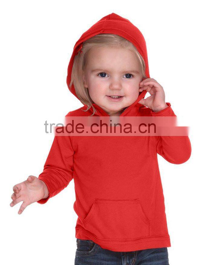 LuoQi OEM Fancy Design Baby hoodie/100% Cotton Long Sleeve Pullover/Custom Wholesale Children Plain Hoodies For Kids