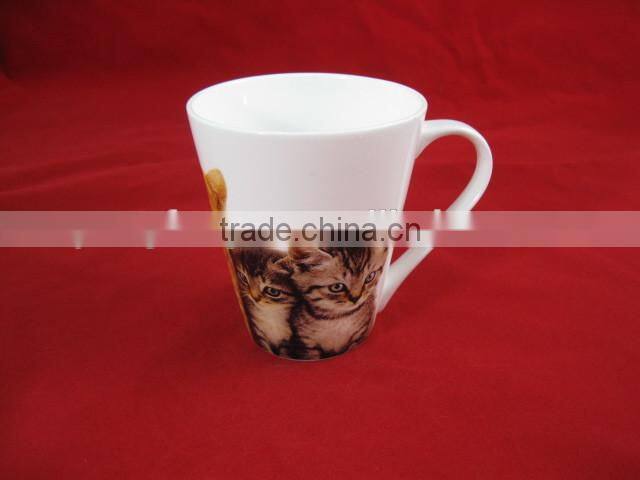 YF28023 ceramic heart shaped cup set