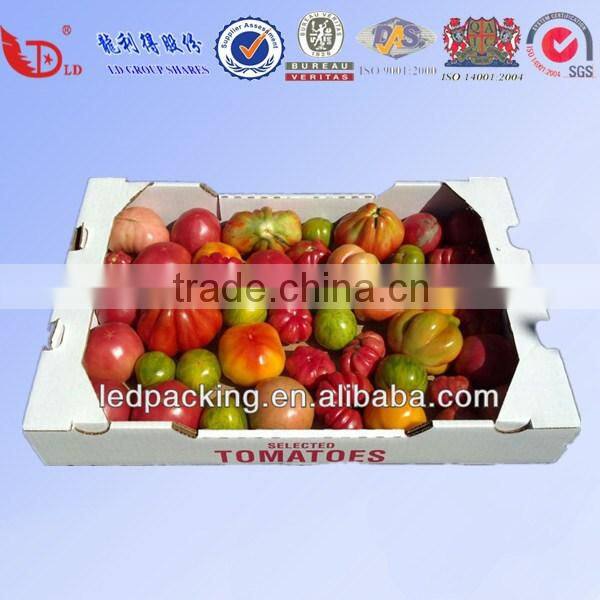 Corrugated paper box for fresh fruit packaging on sale