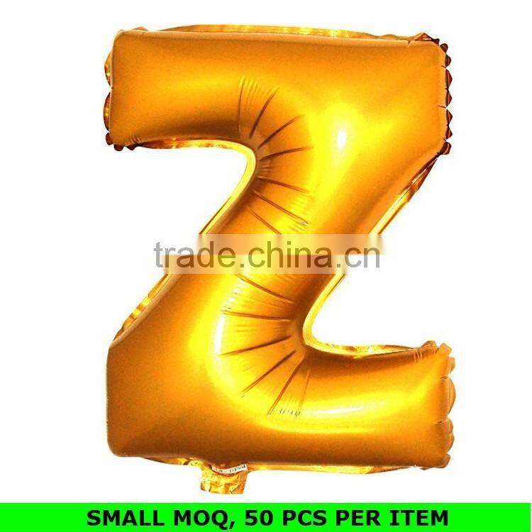 Wholesale Gold Alphabet Letter Decoration Party Balloon Helium
