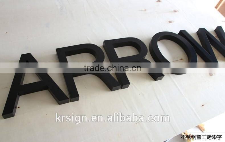 backlit lighted alphabet metal letter sign for building advertising