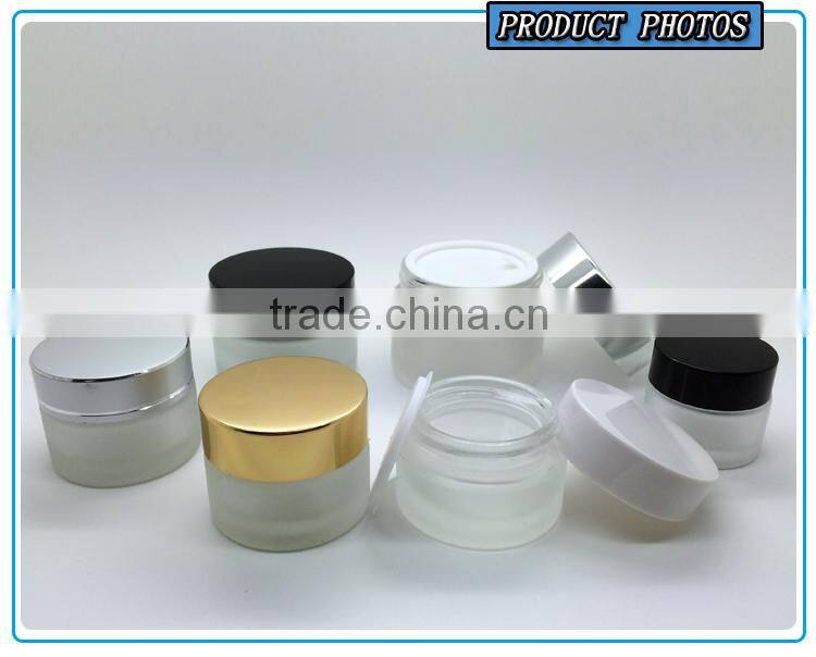15ml transparent glass cosmetics jar