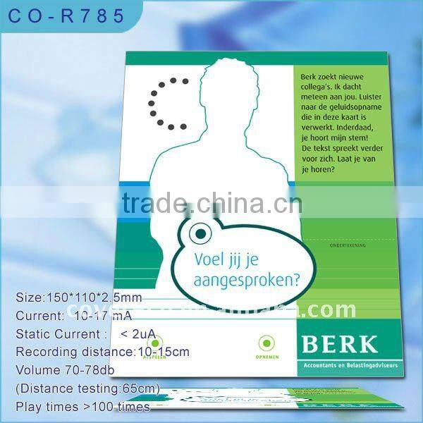 Hottest LED card,flashing card for promotion gifts