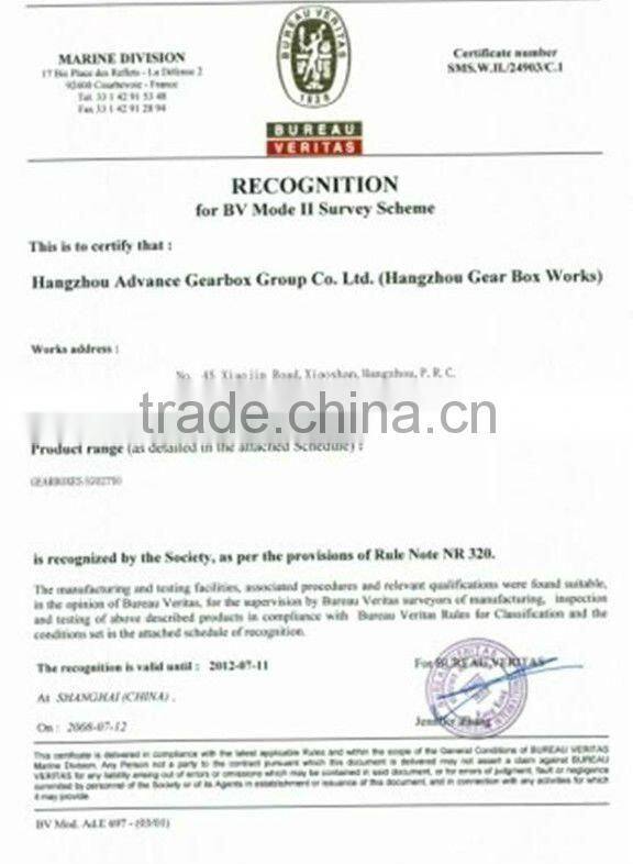 China Advance small gear reduction boxes HC65