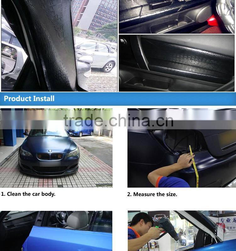 CARLIKE Waterproof Black Snake Skin Self Adhesive Sticker