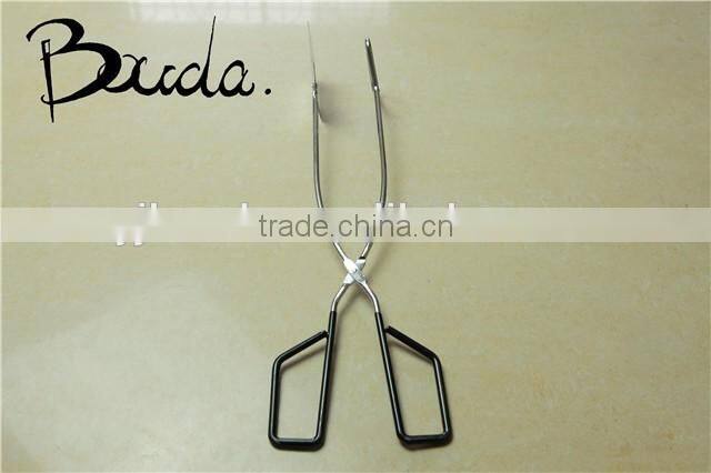 Best sell Bouda kitchen and BBQ grill tong scissors tong BD-K9016