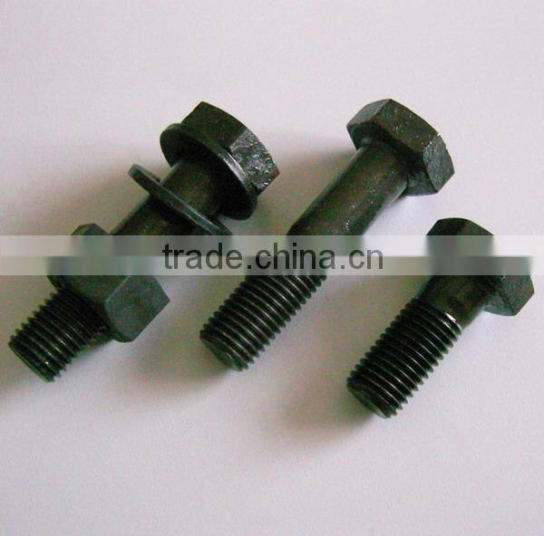 m27*1000 hex bolt thread bolt nut and washer grade 4.8 din931 din933