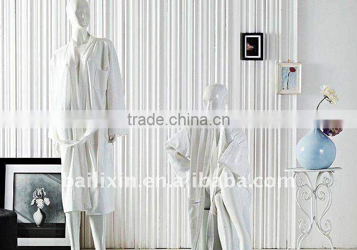 100% cotton hotel terry bathrobe