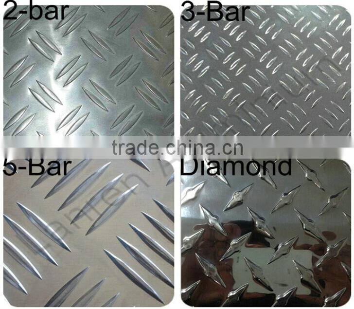 hot sale 5754 5 bars aluminum checker plate used for folding manual wheelchair ramp