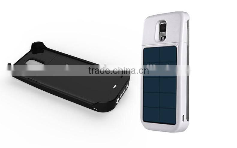 Private model solar battery case for Sam sung S5, portable wireless power bank, high quality wireless charger with custom logo
