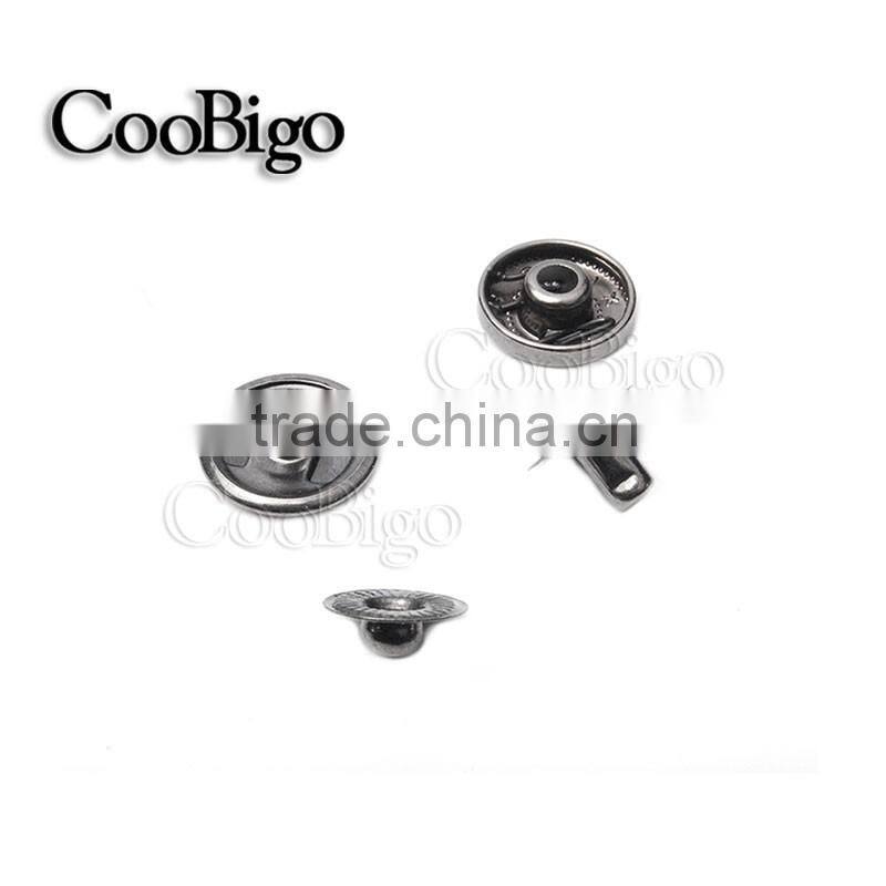 Metal Press Studs Sewing Button Snap Fasteners Sewing Leather Craft Clothes Bags #GZ153-10