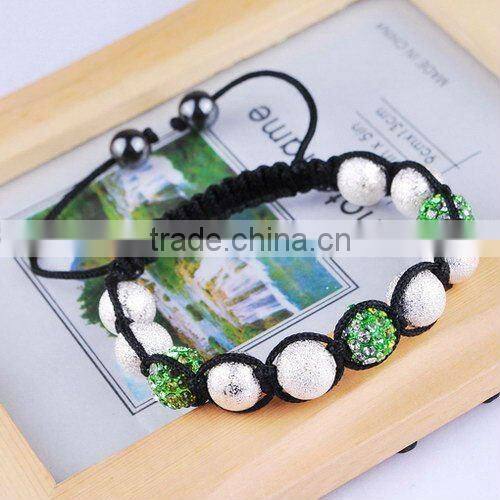 2012 silver ball shambala bracelet/silver ball bracelet