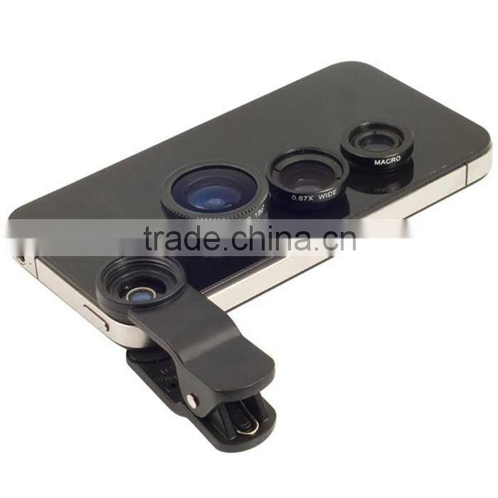3 in 1 Universal Camera Lens,Fisheye Lens For Samsung S4