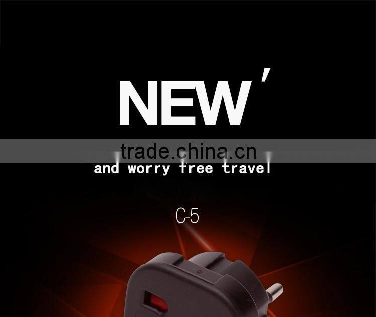 US 2 pin plug universal travel power adaptor