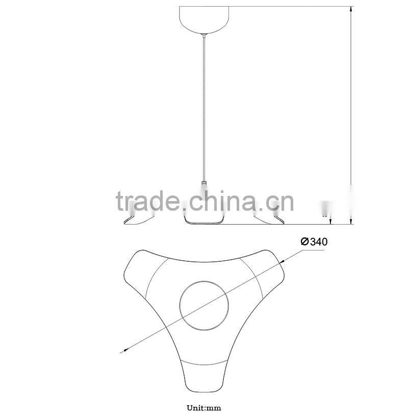 2015 New arrive dining hall chandelier led light