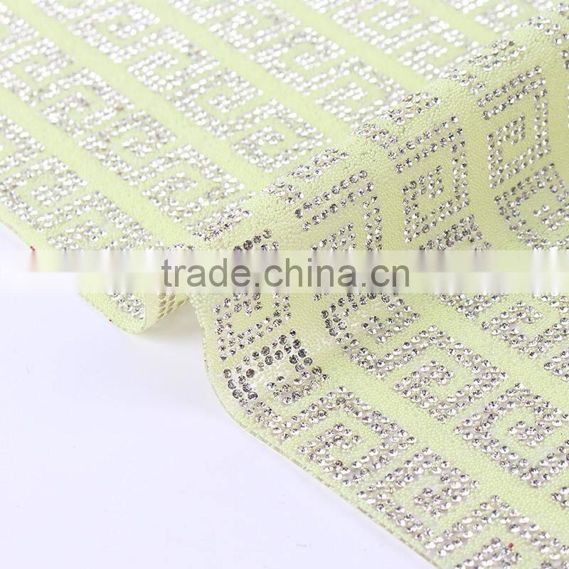 best factory sale women wholesale hot fix bling diamond rhinestone mesh for shoes bags belt