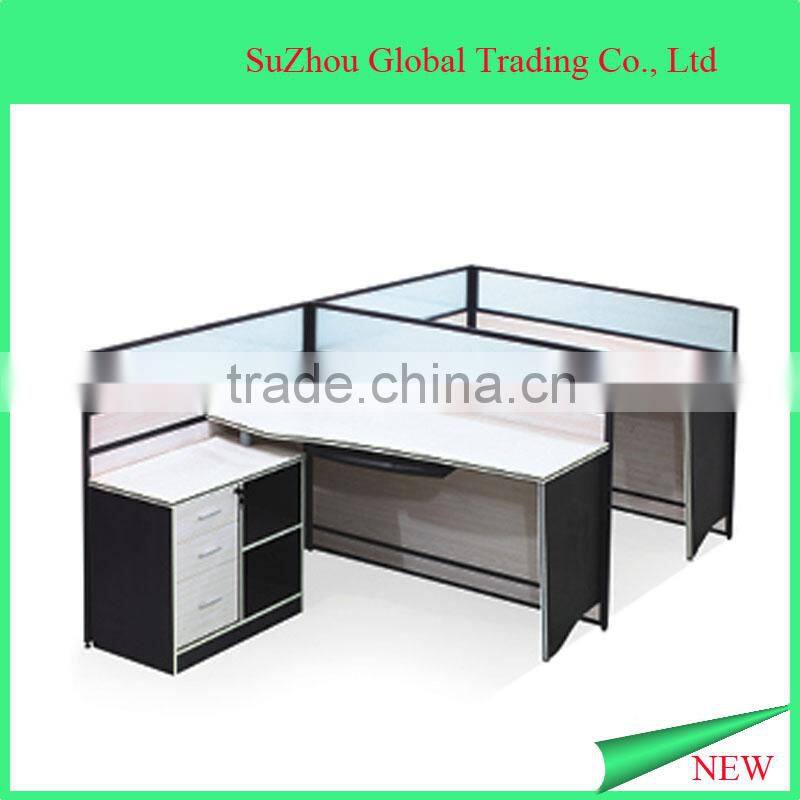 2016 cheap modern design office partition wooden computer desk