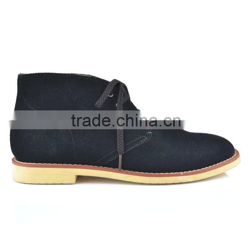 Newest comfortable black cow suede sneaker shoes for men