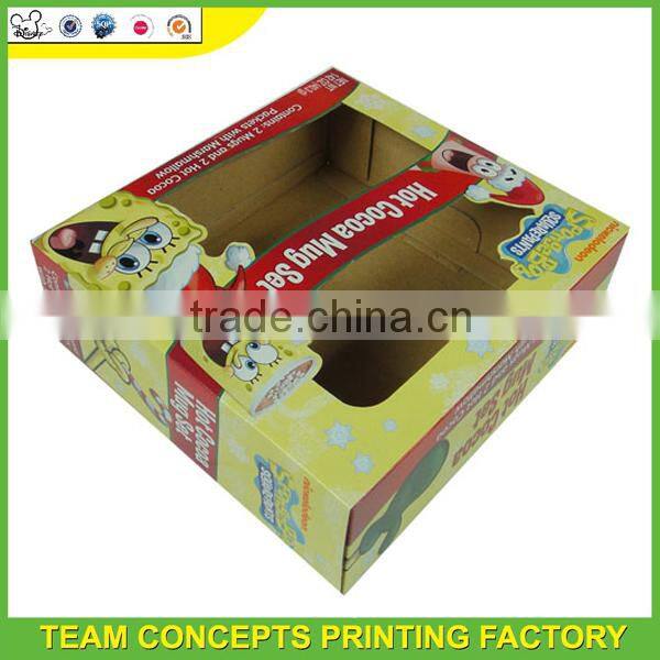 Cardboard coffee sets mug packing box