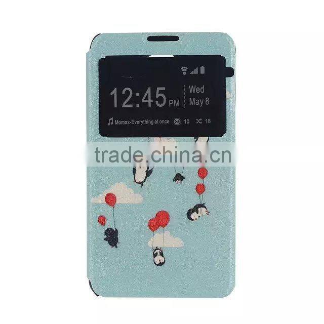 PU Plastic Printed Back Cell Phone Case For SONY E4