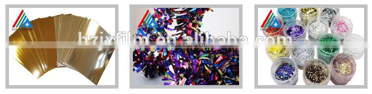 Reflective gold metallized film for lamination