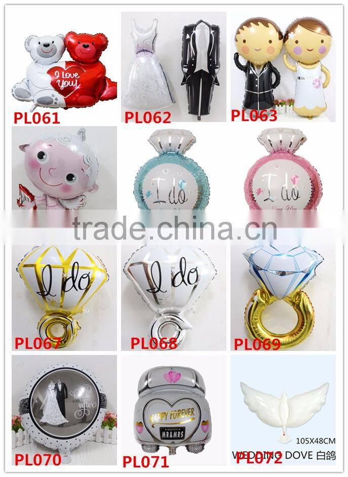 Wholesale champagne balloon foil helium balloons for party supplier